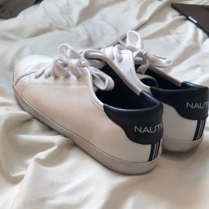 Bright White Nautica Sneaks
